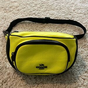 Coach Fanny pack/ crossbody purse *NEON* 💛